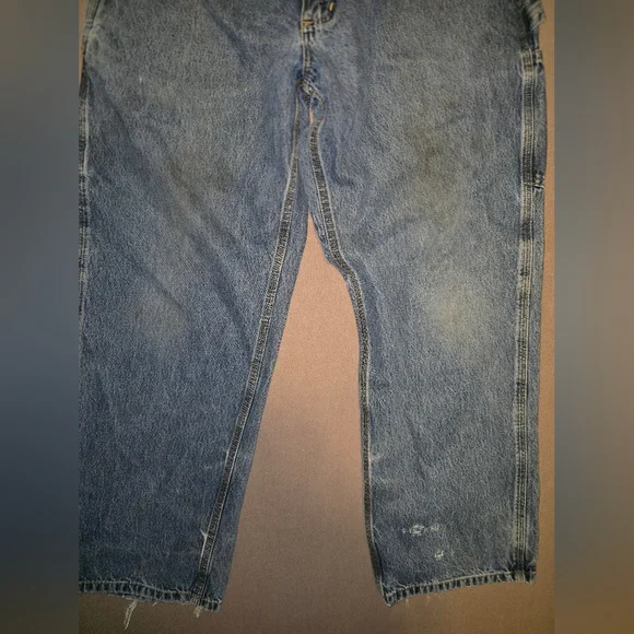 Carhartt B13 DPS Dark Pre-Washed Loose Fit Washed Logger Jeans 34x30 - Picture 3 of 5